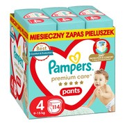 Pampers Premium Care Pants 4 (9-15 kg), pieluchomajtki jednorazowe, 114 szt.