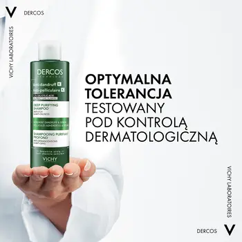 Vichy Dercos K, oczyszczający szampon przeciwłupieżowy, 250 ml