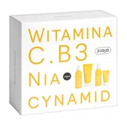 Zestaw Ziaja Witamina C i B3, krem na przebudzenie, 50 ml + tonik, 190 ml + żel do mycia, 190 ml + balsam do ciała, 200 ml