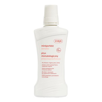 Ziaja Mintperfekt Sensitiv, płyn stomatologiczny, przeciwpróchniczy, 500 ml