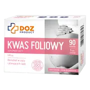 DOZ PRODUCT Kwas foliowy, tabletki, 90 szt.