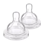 Avent Classic+, smoczek antykolkowy na butelkę, do gęstego pokarmu, 6 m+, 2 szt.