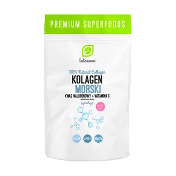Intenson Kolagen morski + Kwas hialuronowy + Witamina C, proszek, 60 g