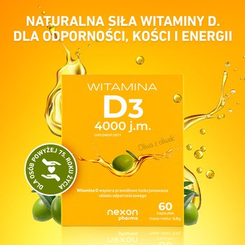 Witamina D3 4000 j.m., kapsułki, 60 szt.