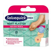 Salvequick Med Wart Plaster, plastry na kurzajki na stopach, 20 szt.