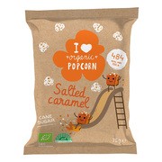 Organic Popcorn, słony karmel popcorn BIO, 75 g