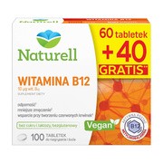 Naturell Witamina B12, tabletki do rozgryzania i żucia, 100 szt.