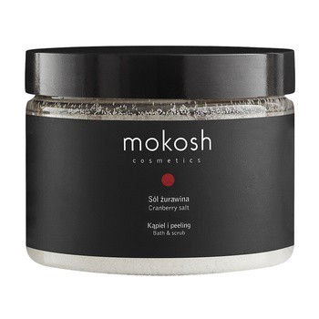 Mokosh, sól do kąpieli i peelingu Żurawina, 600 g