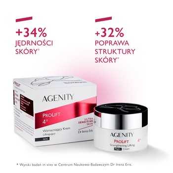 Agenity Prolift 4°, wzmacniający krem liftingujący na noc, 50 ml