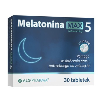 Alg Pharma Melatonina Max 5, tabletki, 30 szt.