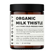 Erbology Organic Raw Milk Thistle Powder, proszek, 120 g