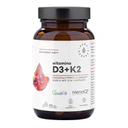Aura Herbals Witamina D3 2000IU+K2, kapsułki, 90 szt.