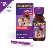 Ibuprom dla Dzieci Forte, 200 mg/5 ml, zawiesina doustna, 100 ml