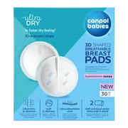Canpol Babies Ultra Dry, oddychające ultrachłonne wkładki laktacyjne 3D, 30 szt.