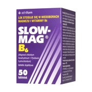 Slow-Mag B6, tabletki powlekane dojelitowe, 50 szt.