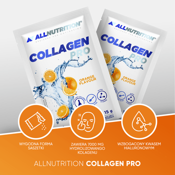 Allnutrition Collagen Pro, saszetka z proszkiem, orange, 15 g, 1 szt.
