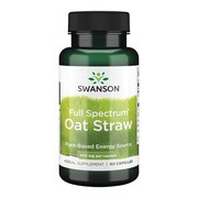 Swanson Full Spectrum Oat Straw, kapsułki, 60 szt.