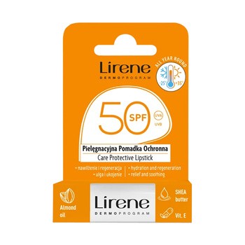 Lirene Dermoprogram, Pomadka ochronna SPF 50, 4,6 g