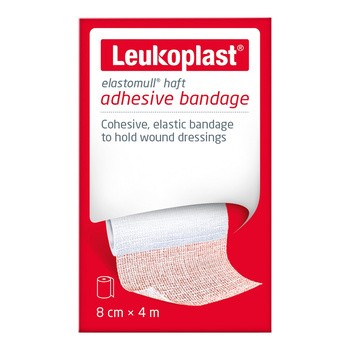 Leukoplast Elastomull Haft, bandaż elastyczny, 8 cm x 4 m, 1 szt.