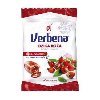 Verbena, cukierki ziołowe z dziką różą i witaminą C, 60 g