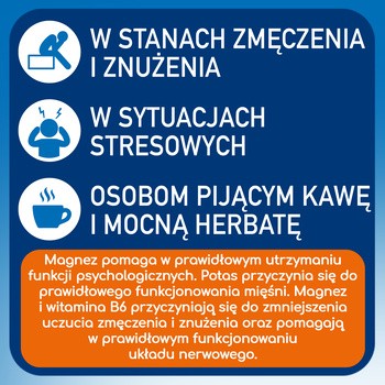 Plusssz 100% Magnez Forte + B-complex, tabletki musujące, smak pomarańcza - grejpfrut, 20 szt.