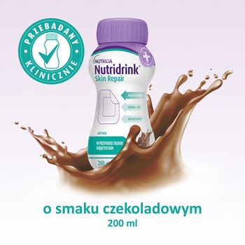 Nutridrink Skin Repair, smak czekoladowy, płyn, 4 x 200 ml