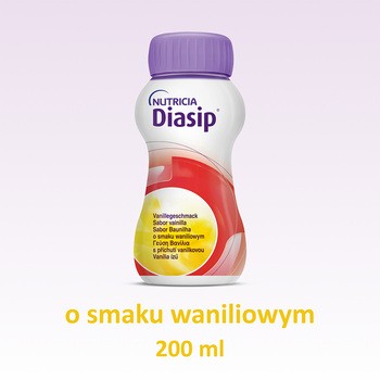 Diasip, płyn o smaku waniliowym,  4 x 200 ml