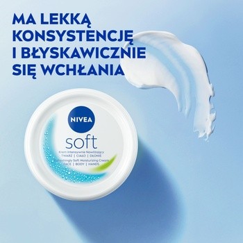 Nivea Soft, intensywnie nawilżający krem, 300 ml