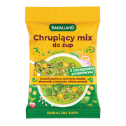 Bakalland, Chrupiący mix do zup z groszkiem ptysiowym, 75 g