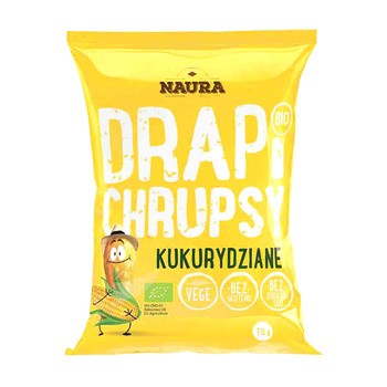 Naura, Drapi Chrupsy, bio chrupki kukurydziane naturalne, 70 g