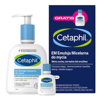 Cetaphil EM, emulsja micelarna do mycia, 236 ml + mini produkt