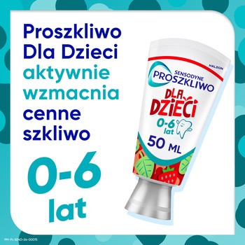 Sensodyne Proszkliwo dla Dzieci, pasta do zębów, 0-6 lat, 50 ml