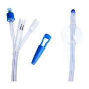 Zarys, urologiczny cewnik Foley'a, trójdrożny z plastikową zastawką i znacznikiem kontrastu, CH 24/30 ml, 1 szt.