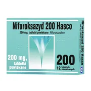 Nifuroksazyd Hasco, 200 mg, tabletki powlekane, 12 szt. 