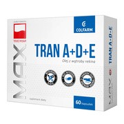 Max Tran z rekina z witaminami A+D+E, kapsułki, 60 szt.