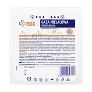 DOZ PRODUCT, gaza niejałowa, bawełniana, 17-nitkowa, 1 m2, 1  szt.