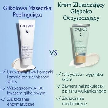 Caudalie Vinoperfect, glikolowa maseczka peelingująca, 75 ml