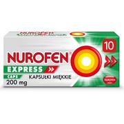 Nurofen Express Caps, 200 mg, kapsułki miękkie, 10 szt.
