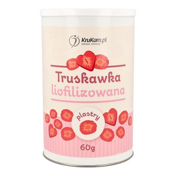 KruKam Truskawka liofilizowana w plastrach, 60 g