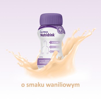 Nutridrink, smak waniliowy, płyn, 4 x 125 ml