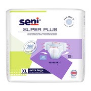 Seni Super Plus, pieluchomajtki dla dorosłych, rozmiar XL, 10 szt.