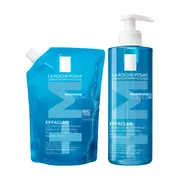 Zestaw La Roche-Posay Effaclar Foaming Gel, żel oczyszczający dla skóry skłonnej do trądziku, 400 ml + opakowanie uzupełniające refill, 400 ml