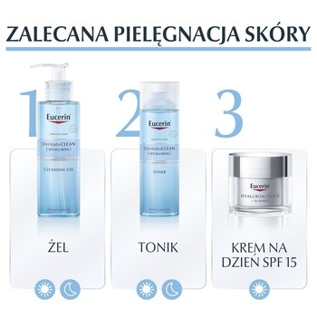Eucerin DermatoClean [Hyaluron], żel oczyszczający do każdego rodzaju skóry, 200 ml