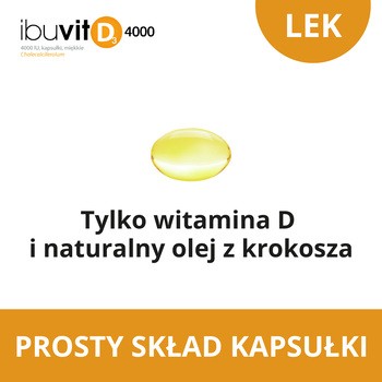 Ibuvit D3 4000 IU, 4000 IU, kapsułki miękkie, 60 szt.