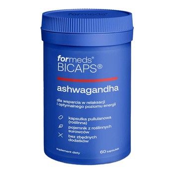 Bicaps Ashwagandha, kapsułki twarde, 60 szt.