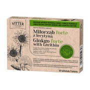 Vitter Herbs Miłorząb forte z lecytyną, tabletki, 30 szt.