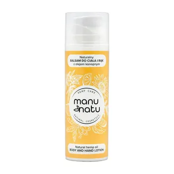 Manu Natu, naturalny balsam do ciała i rąk z olejem konopnym, 150 ml