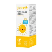 Justvit Witamina D3 1000 j.m., płyn, 10 ml