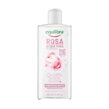 Equilibra Rosa, orzeźwiająca czysta woda różana, 200 ml