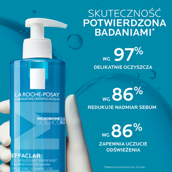La Roche-Posay Effaclar Foaming Gel, żel oczyszczający dla skóry skłonnej do trądziku, 400 ml